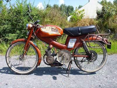 moped before restoration